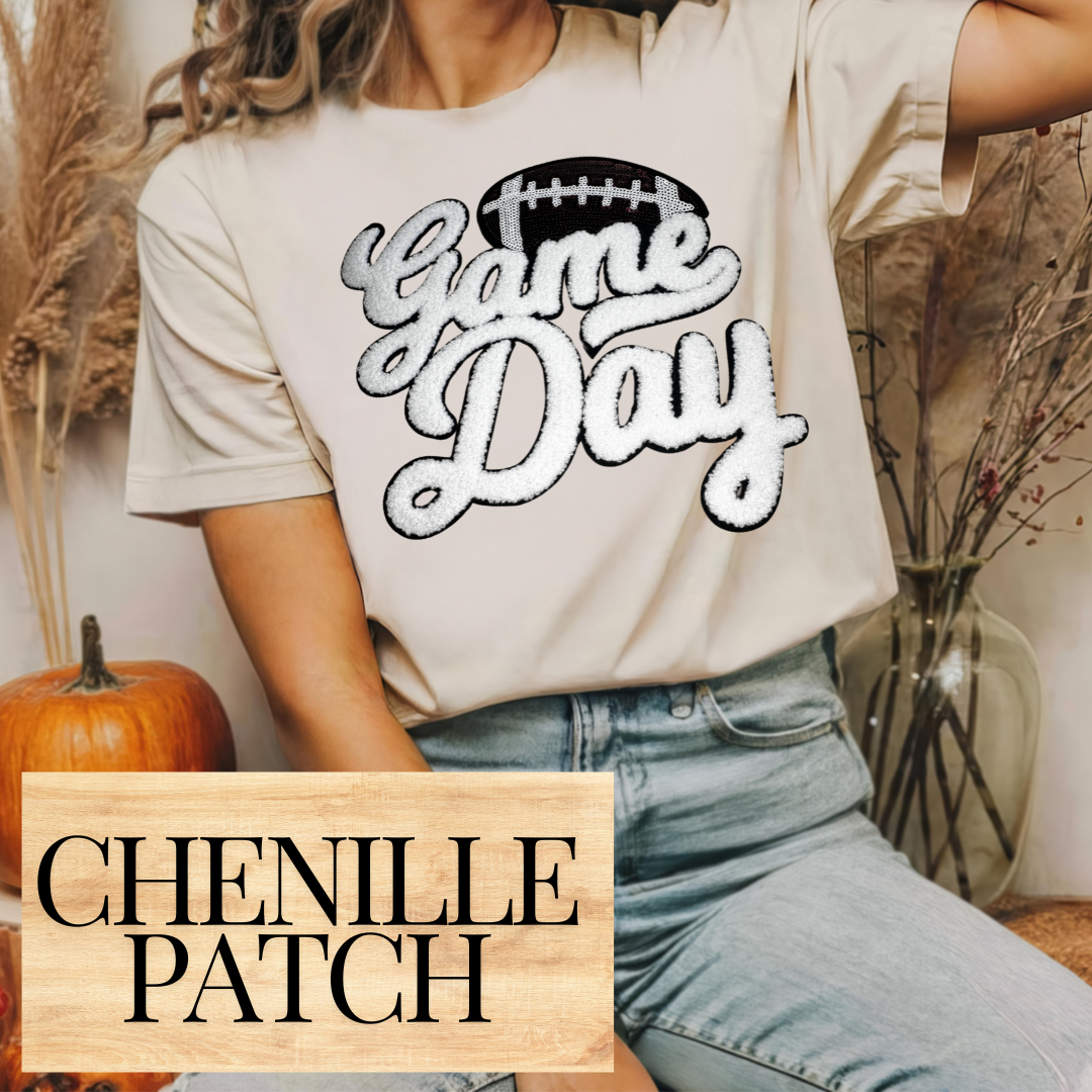 Football Game Day Chenille Patch