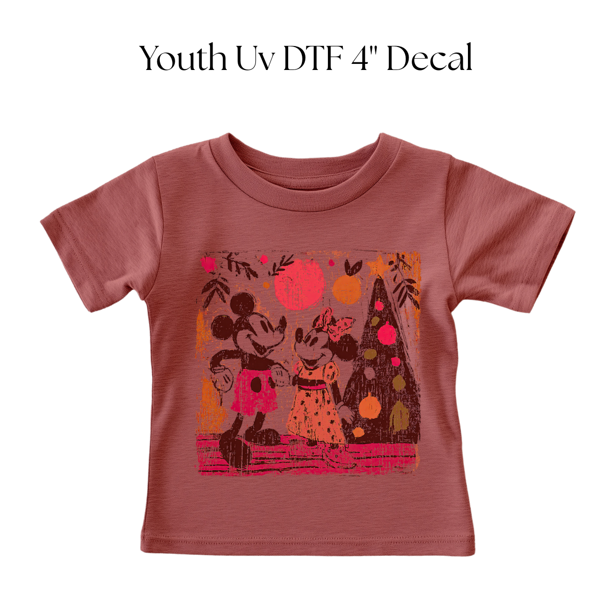 YOUTH Christmas Mouse Girl and Boy Dtf Transfer