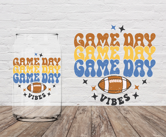 Football Game Day LAST CHANCE  4" UV DTF