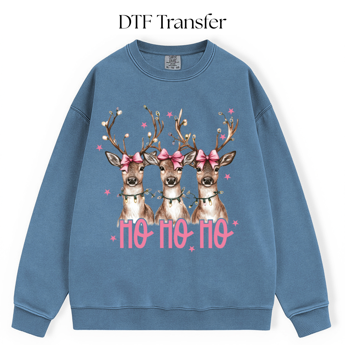 Ho Ho Ho Deers DTF Transfer