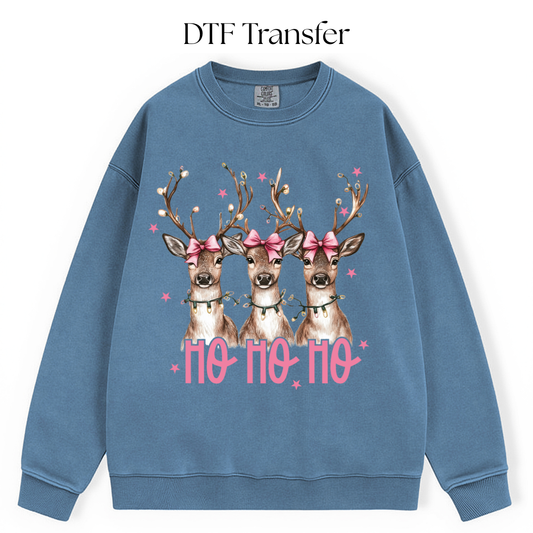 Ho Ho Ho Deers DTF Transfer