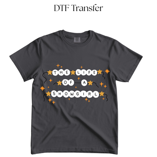 Life of a Showgirl Beads DTF Transfer