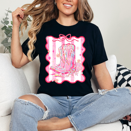 Seashell Boots DTF TRANSFER