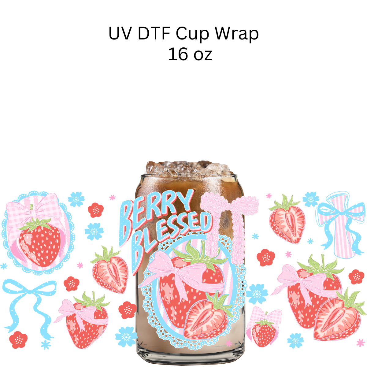 Berry Blessed UV DTF Cup Wrap