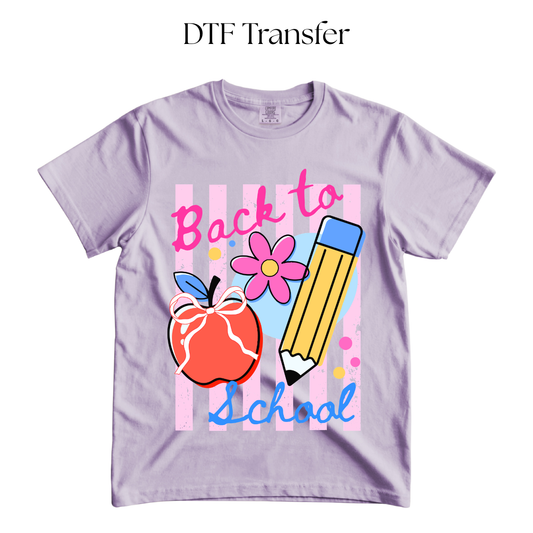 Back To School Stripes DTF Transfer