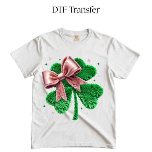 Coquette Clover Faux Patch DTF Transfer