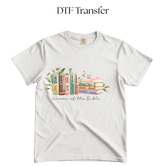 Women of the Bible Books DTF Transfer