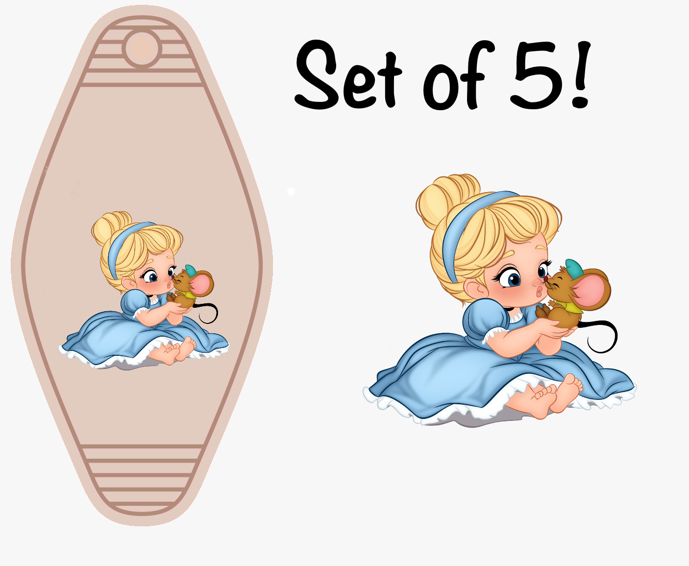 Baby Magical Characters (MOTEL KEYCHAIN UV DTF) Double Sided