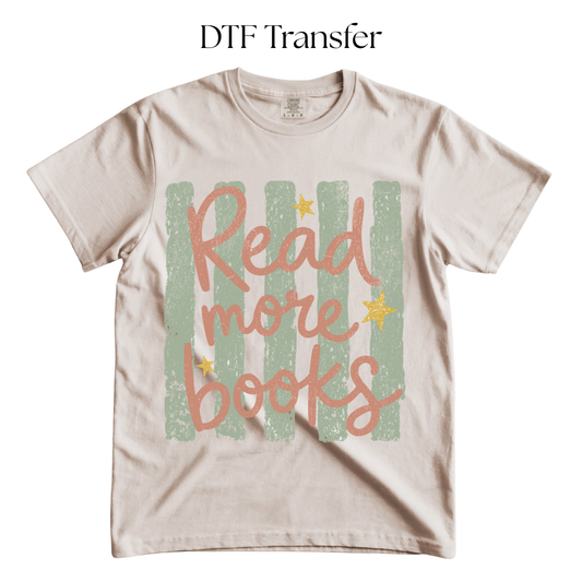 Read More Books DTF Transfer