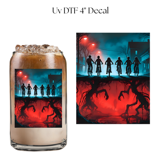 Stranger Bikes 4” UV DTF Decal