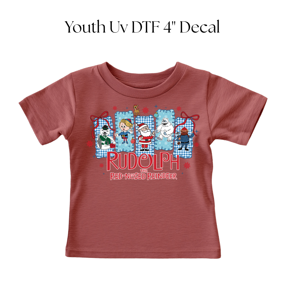 YOUTH Rudolph the Reindeer DTF Transfer