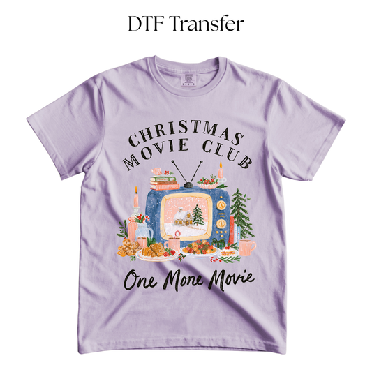 Christmas Movie Club DTF Transfer