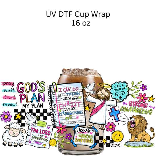 I can Do All Things Through Christ UV DTF Cup Wrap