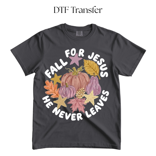 Fall for Jesus DTF Transfer
