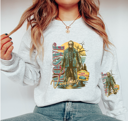 Welcome To Camp Crystal Lake DTF Transfer Sleeve Set