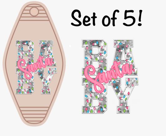 Disco Santa Baby (MOTEL KEYCHAIN)