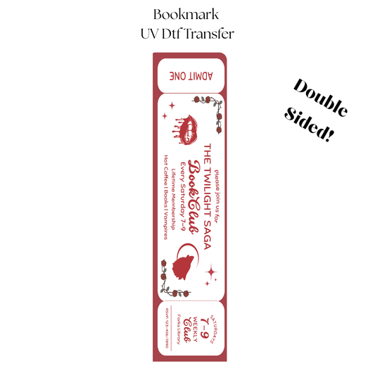 1.5" Join us for the Saga Bookclub UV DTF Bookmark Transfer