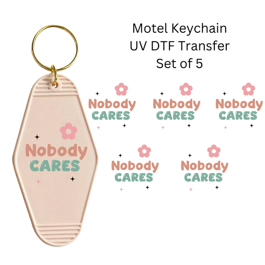 Nobody Cares Set of 5 Keychain Transfers