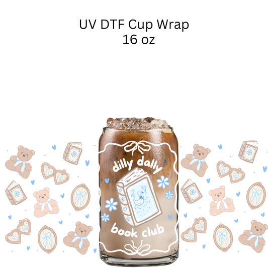 Dilli Dally Book Club Bear UV DTF Wrap