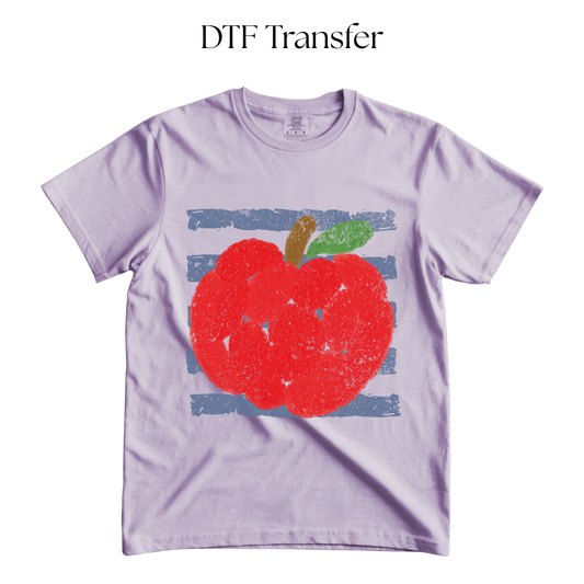 Blue Stripes Apple DTF Transfer