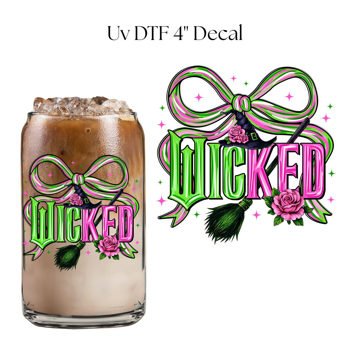 Wick Bow 4” UV DTF Decal