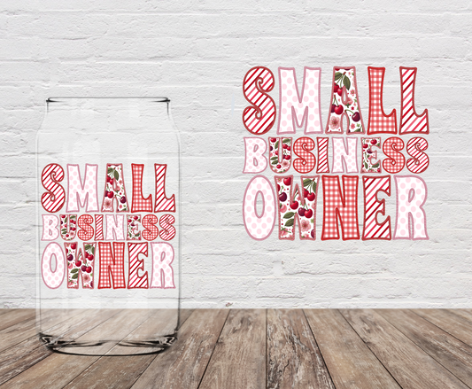 Small Business Owner Cherries 4" UV DTF