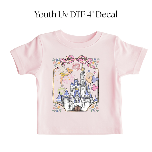 YOUTH Enchanted Pastel Color Castle DTF Transfer