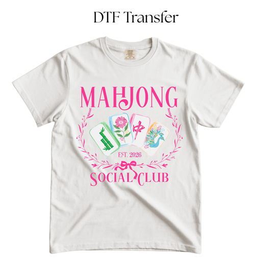 Mahj Social Club DTF Transfer
