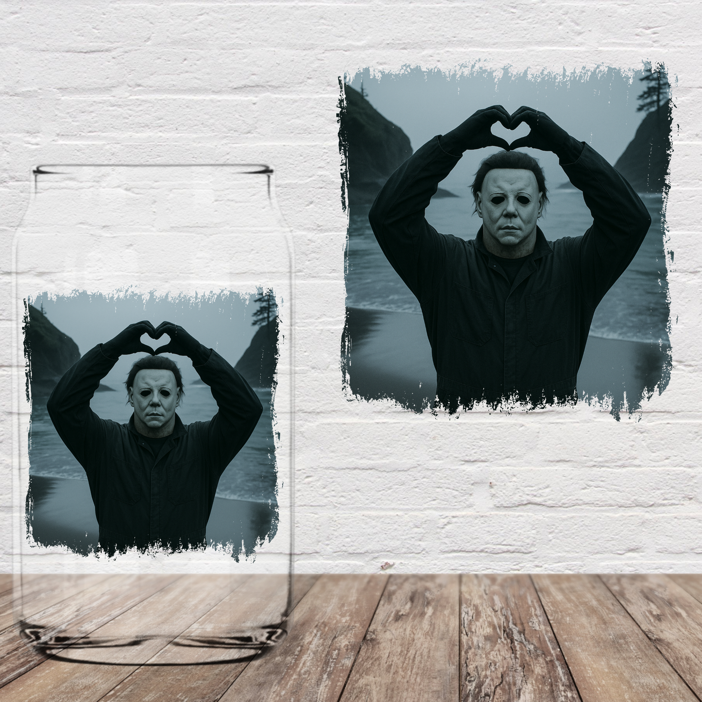 Michael Heart 4" UV DTF (Print to order)
