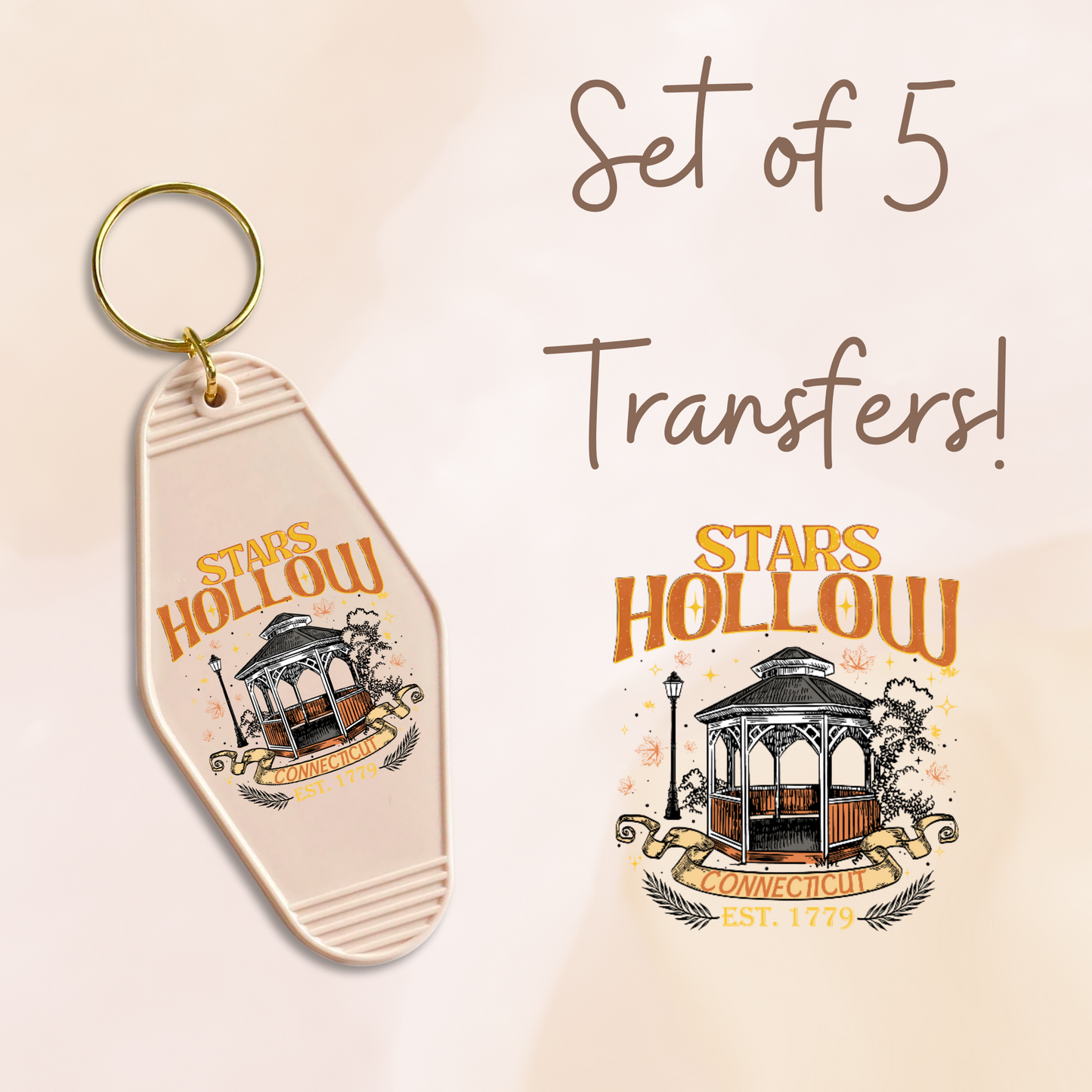 Stars Hollow UV (MOTEL KEYCHAIN)