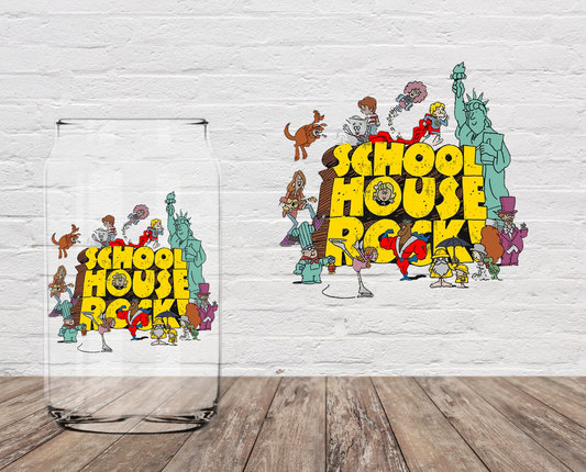 School House Rock 4" UV DTF DOUBLE SIDE