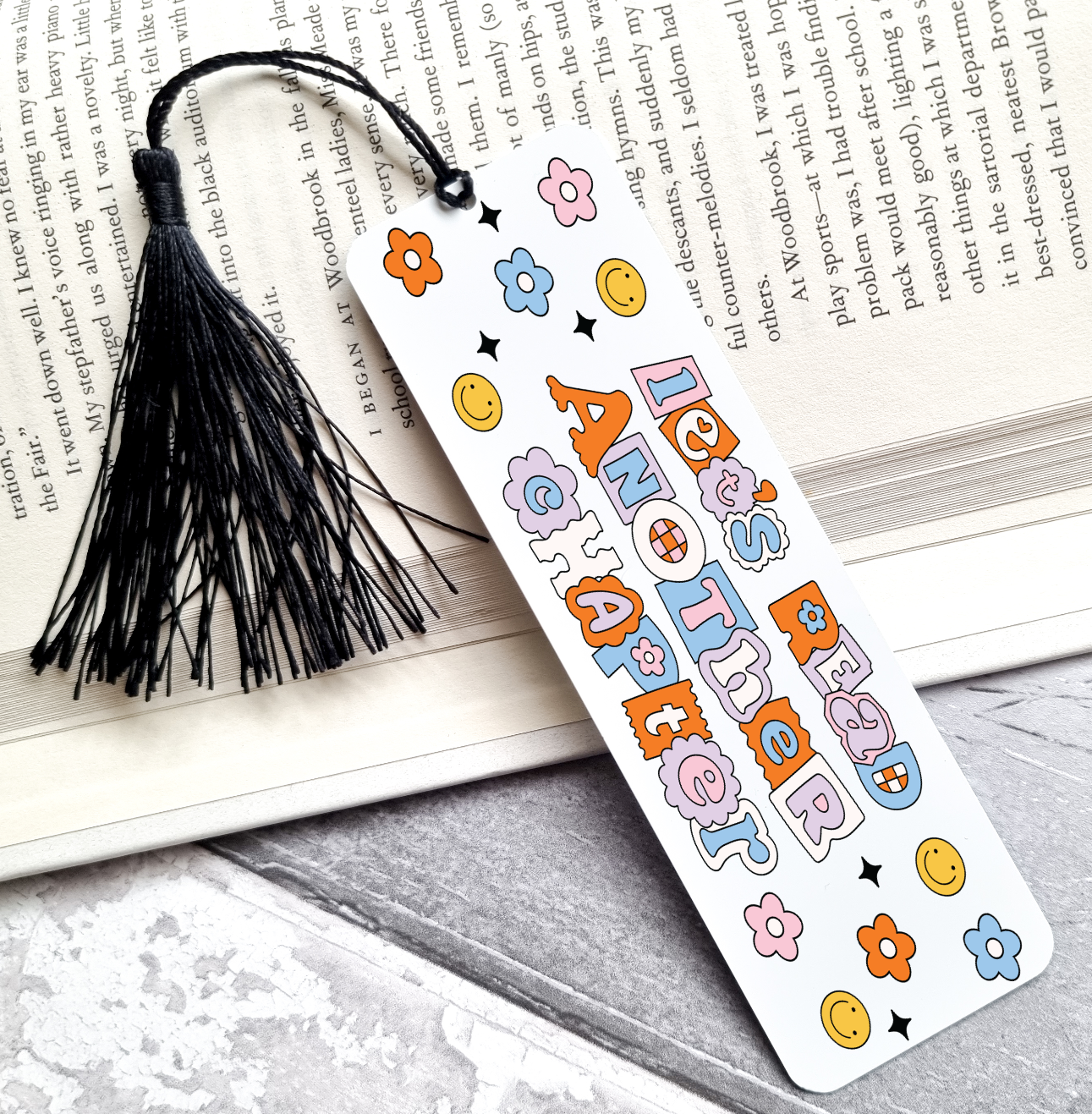 Let's Read Another Chapter UV DTF Bookmark DOUBLE SIDED