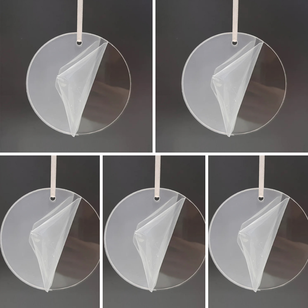 Blank Clear Acrylic Ornaments Set of 5