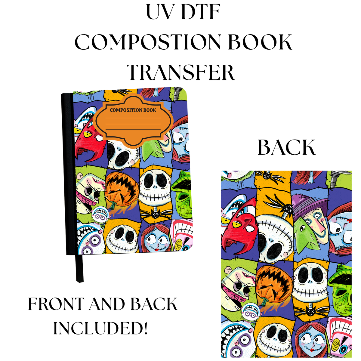 UV DTF Transfer for Composition Nightmare
