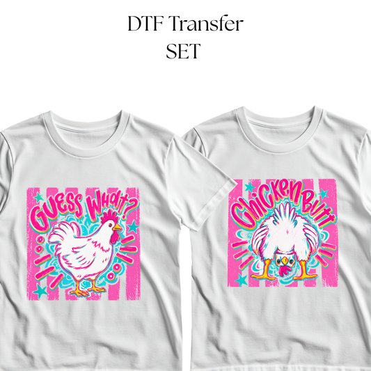Chicken Butt DTF SET