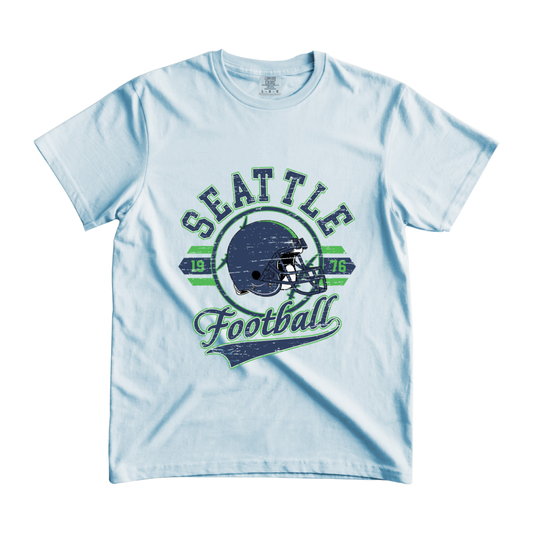 Distressed Sea Football DTF Transfer