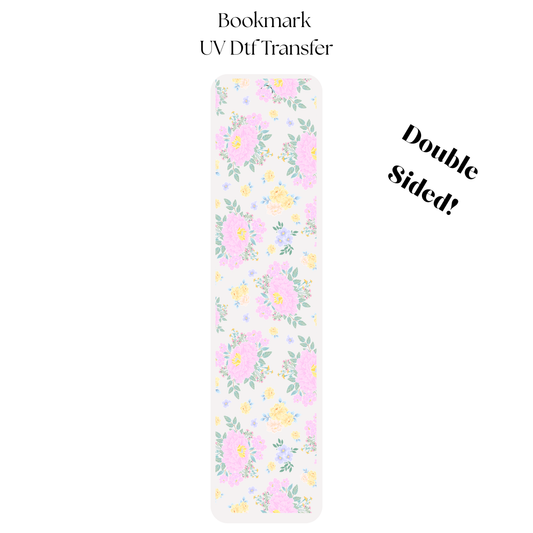 Pink Peonies Bookmark Transfer
