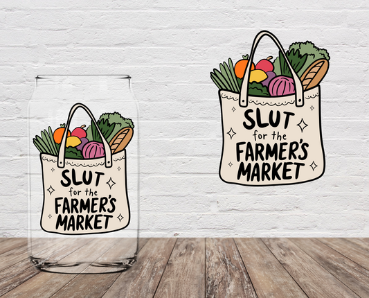 Slut for Farmers Market 4" UV DTF