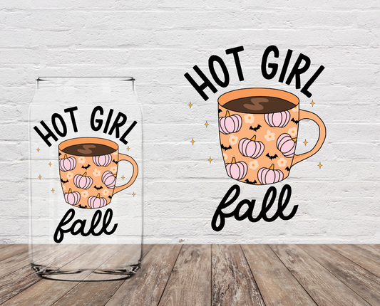 Hot Girl Fall 4" UV DTF