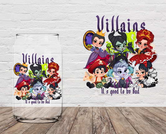 Villains It’s Good to be Bad 4" UV DTF Double Sided