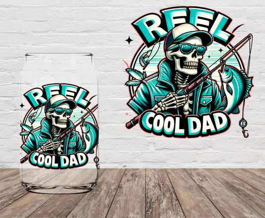 Reel Cool Dad Skeleton 4" UV DTF