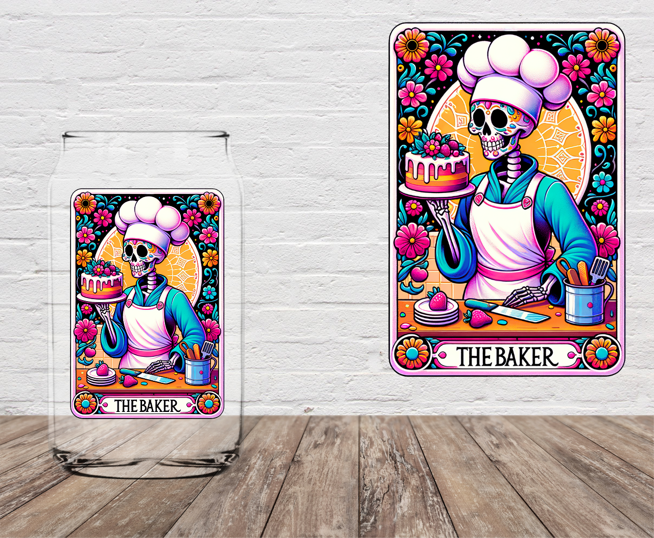 The Baker Tarot Card 4" UV DTF