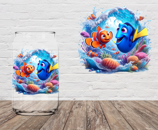 Finding Clown Fish 4" UV DTF DOUBLE SIDED