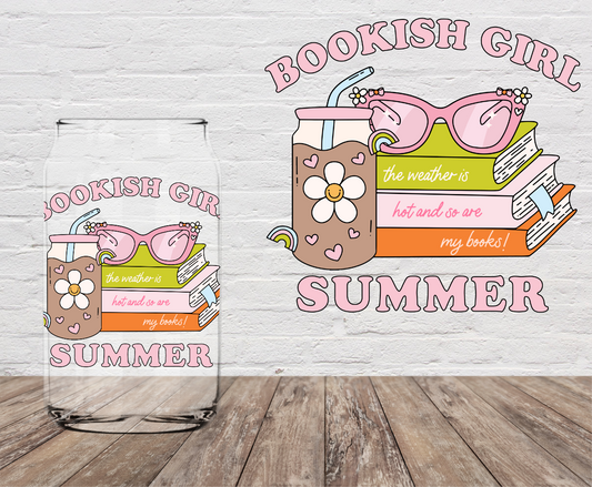Bookish Girl Summer 4" UV DTF