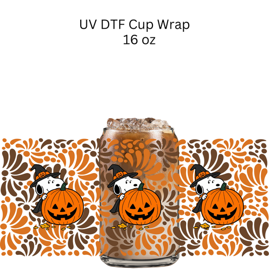 Snoop Pumpkin UV DTF Cup Wrap