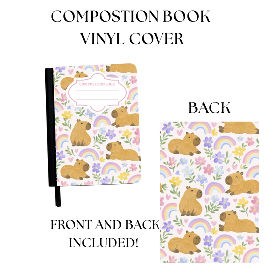 Capybara Notebook Vinyl Cover UV PRINTED