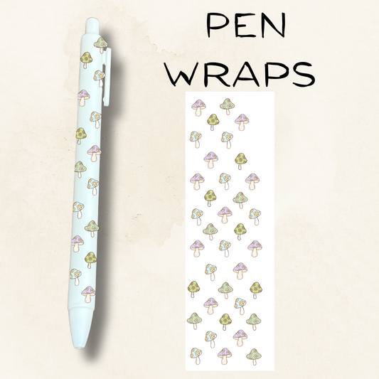 Mushrooms UV DTF Wrap For Ballpoint Pen