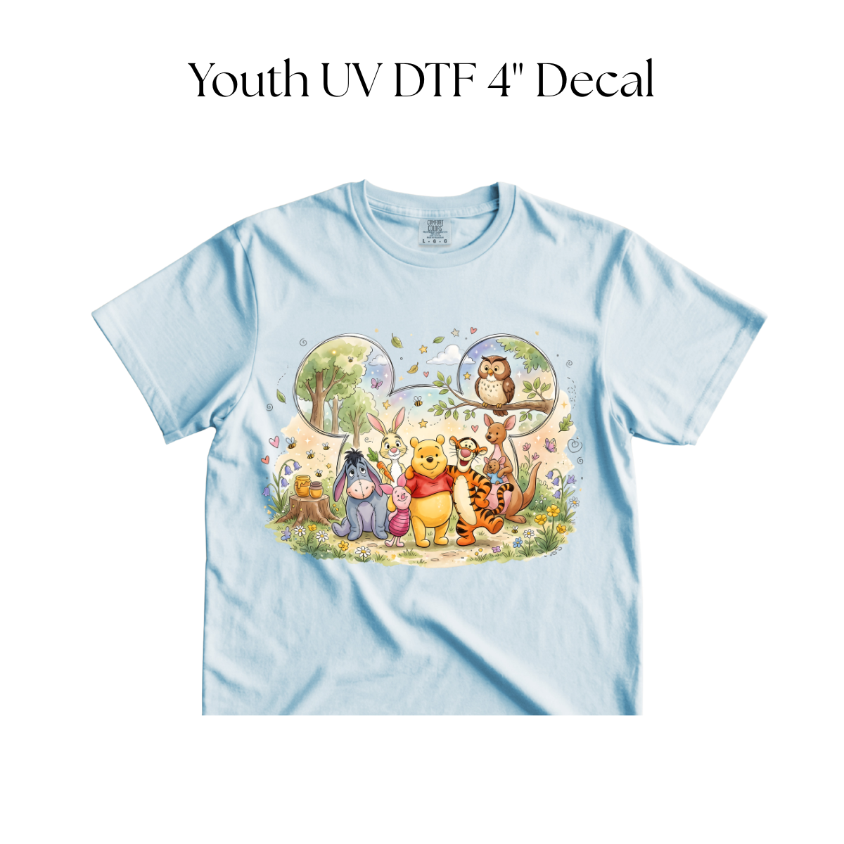 YOUTH Ears Bears and Friends DTF Transfer