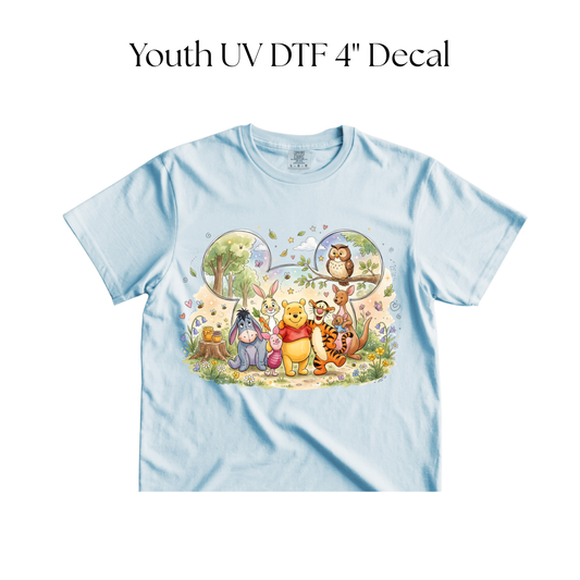 YOUTH Ears Bears and Friends DTF Transfer