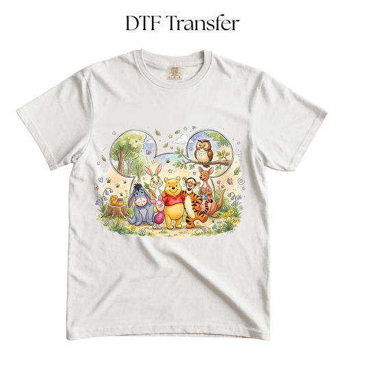 Ear Bear and Friends DTF Transfer